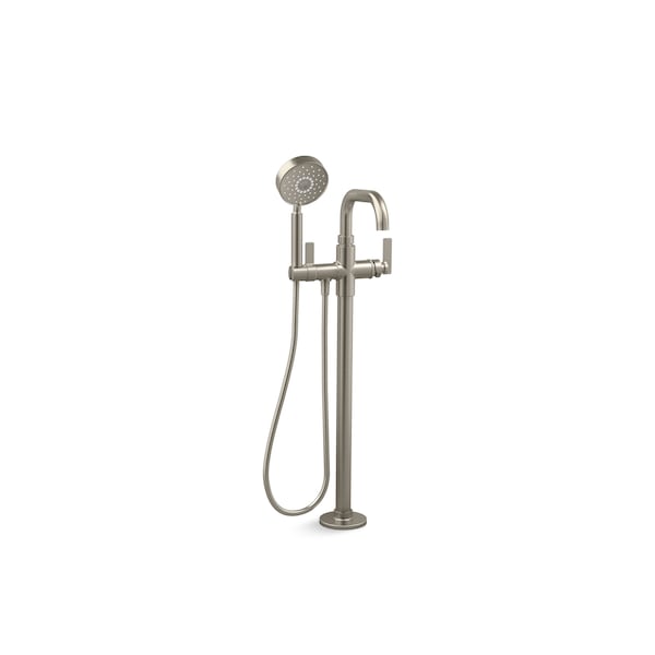 Kohler Floor-Mount Bath Filler Trim With Handshower in Vibrant Brushed Nickel T35924-4-BN - main